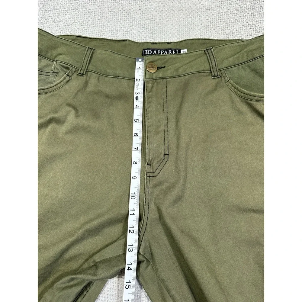 TD Apparel Pants Mens 38x32 Green Straight Leg Tactical Workwear Utility Read